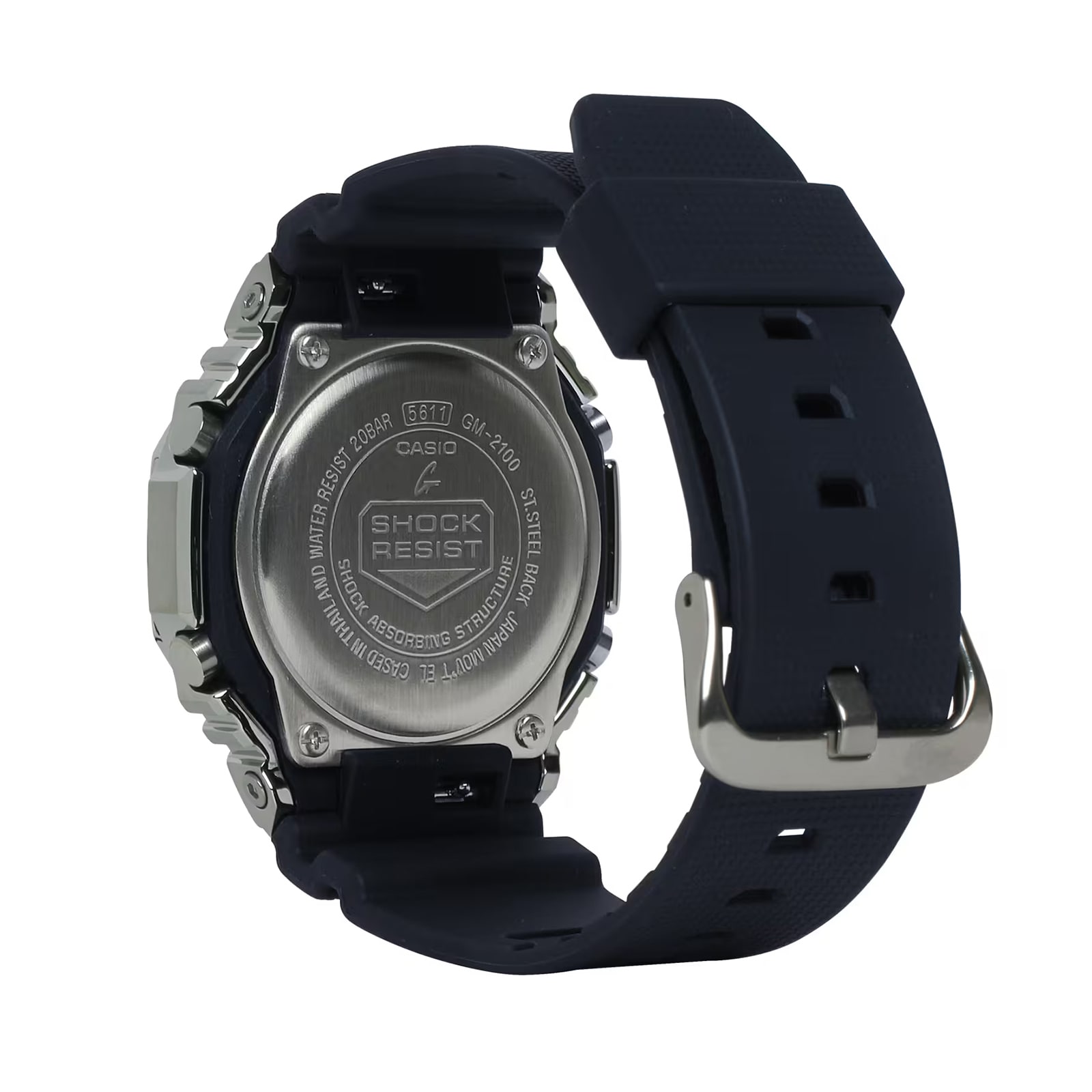 Casio G-SHOCK GM-2100 All Black Metal Cover Series  Mens Watch 49mm