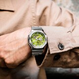 Casio G-SHOCK G-Steel 2100 Series Full Metal Octagonal Mens Watch Green 49mm