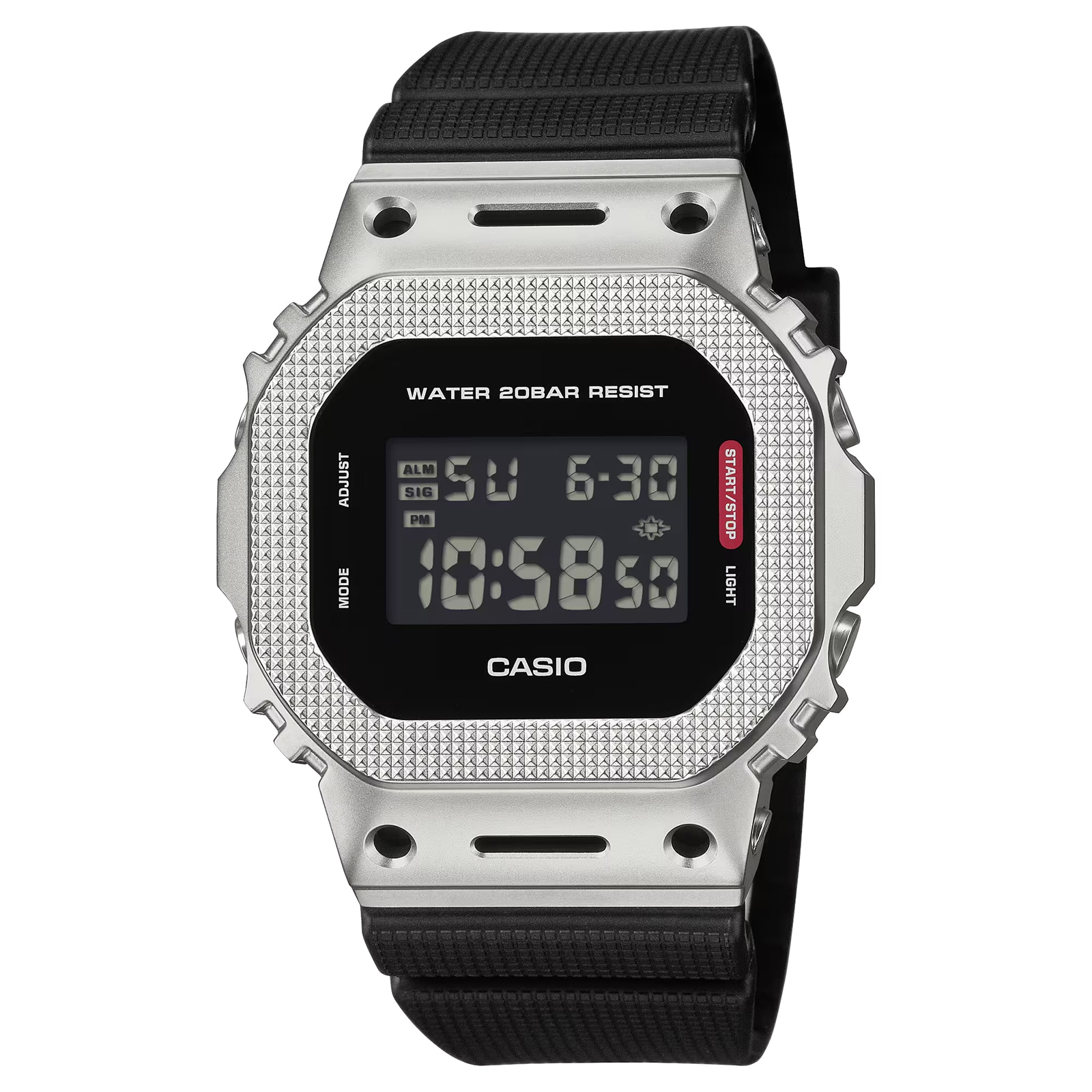 Casio G-SHOCK G-Steel 5600 Series Square Digital Mens Watch Black 49mm