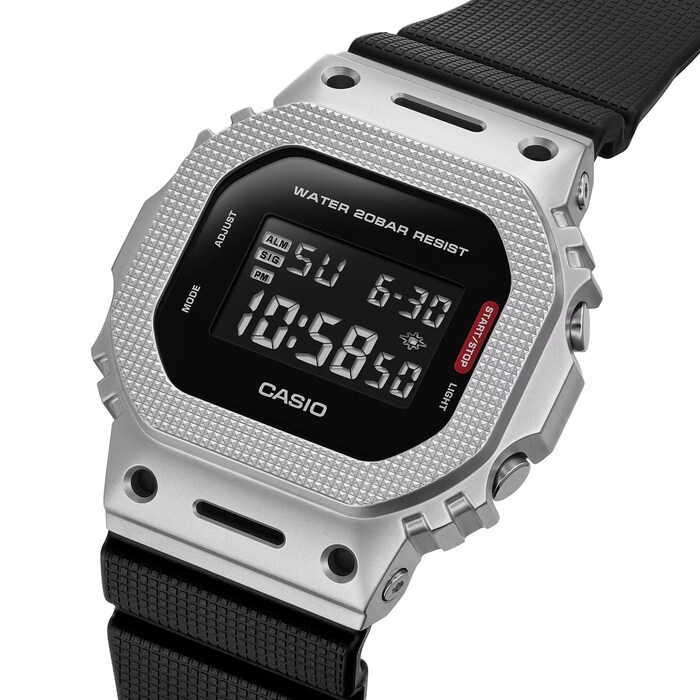 Casio G-SHOCK G-Steel 5600 Series Square Digital Mens Watch Black 49mm