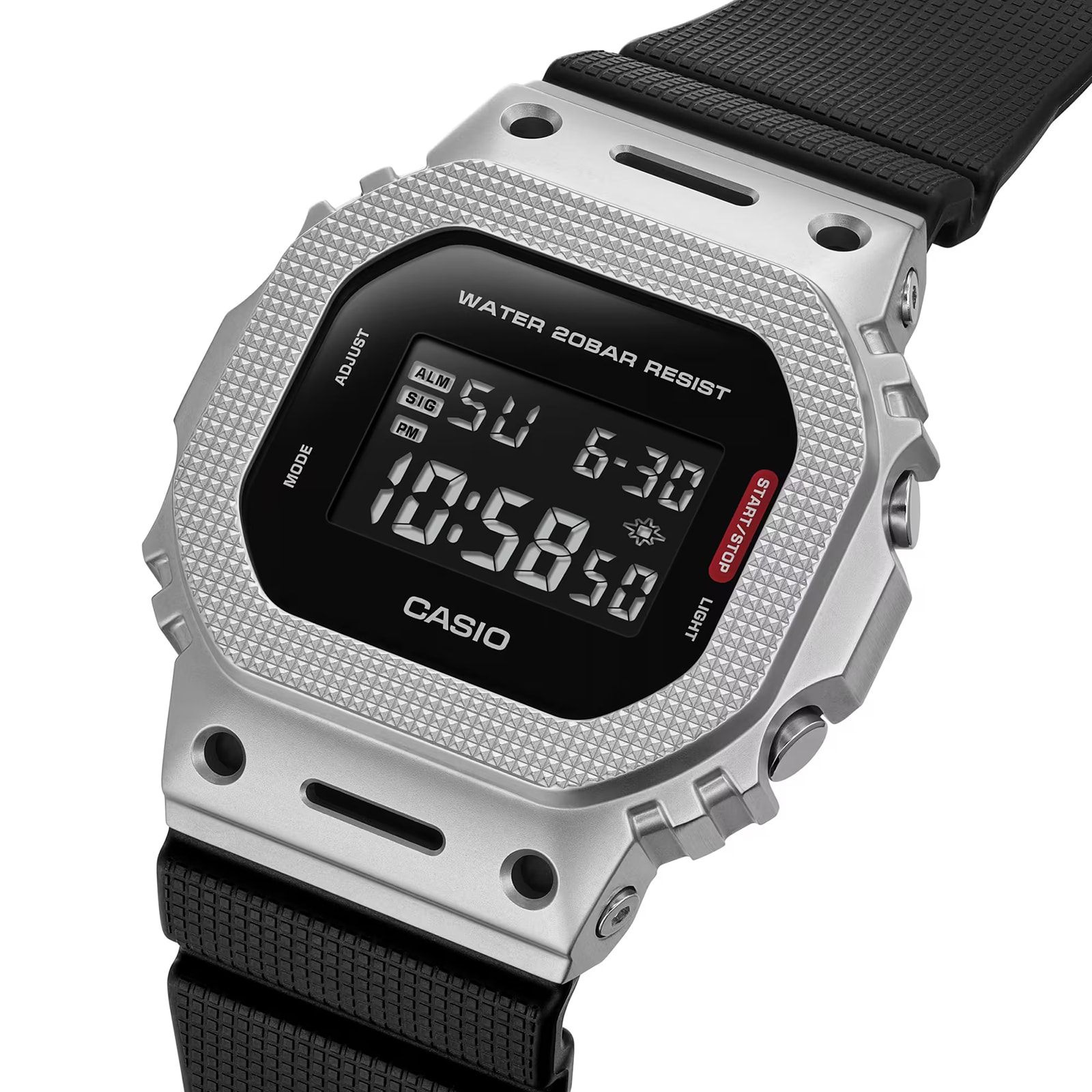 Casio G-SHOCK G-Steel 5600 Series Square Digital Mens Watch Black 49mm