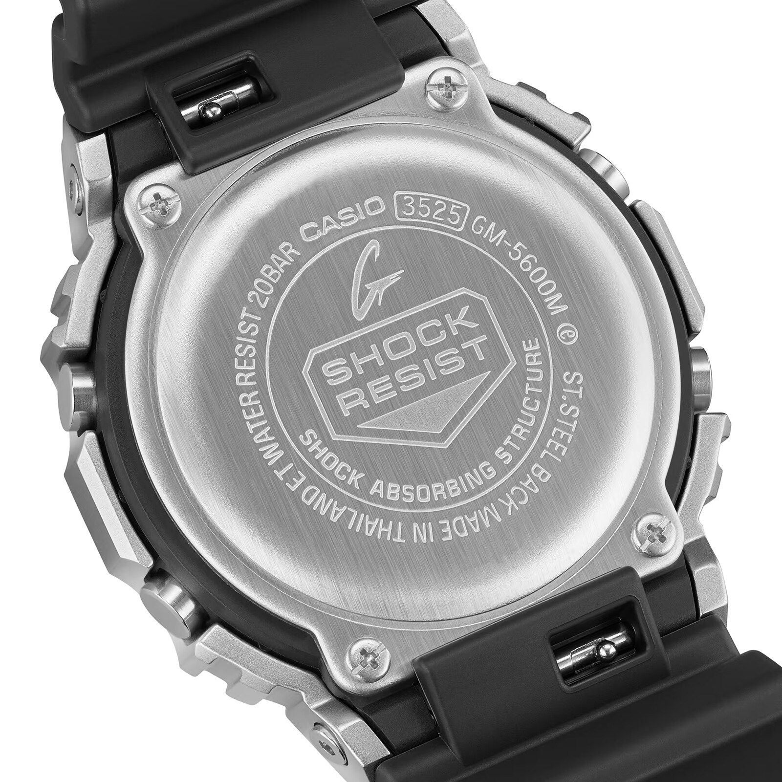 Casio G-SHOCK G-Steel 5600 Series Square Digital Mens Watch Black 49mm