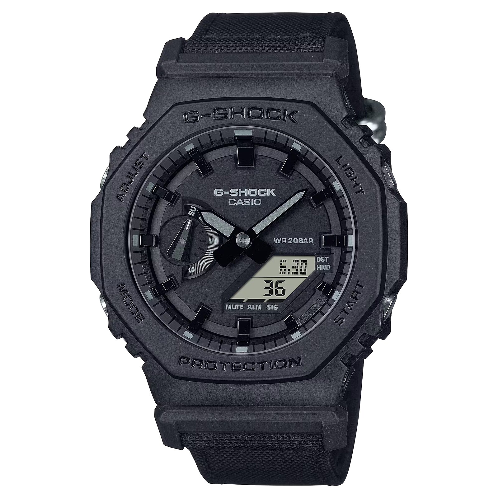 Casio G-SHOCK 2100 Series Analog-Digital Mens Watch Black 48.5mm