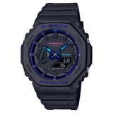 Casio G-SHOCK Analog-Digital 2100 Series Resin Mens Watch Blue-Violet 48.5mm