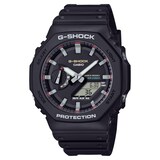 Casio G-SHOCK Analog-Digital 2100 Series Resin Mens Watch Black & Red 48.5mm