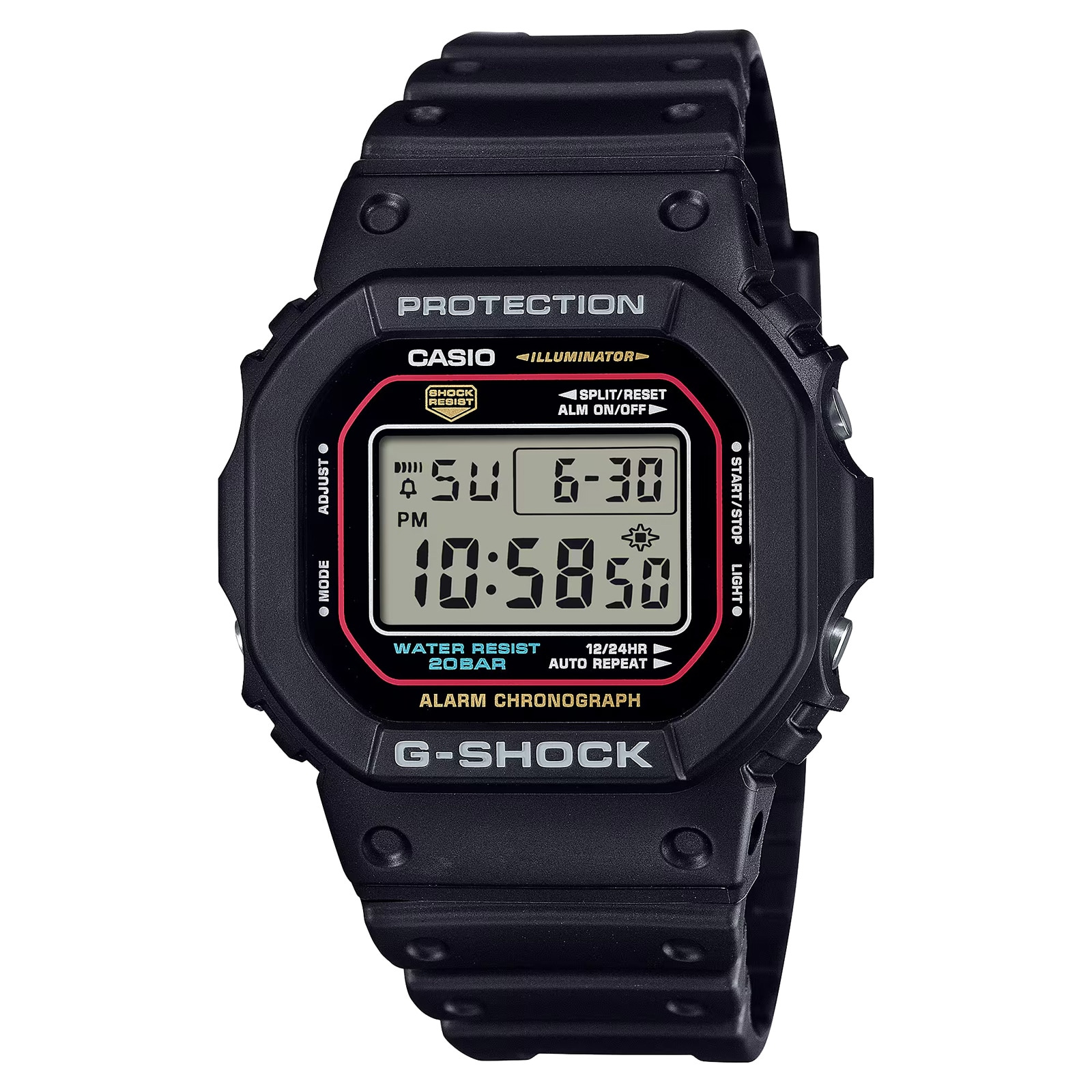Casio G-SHOCK Classic Digital 5600 Series Resin Mens Watch Grey 48.5mm