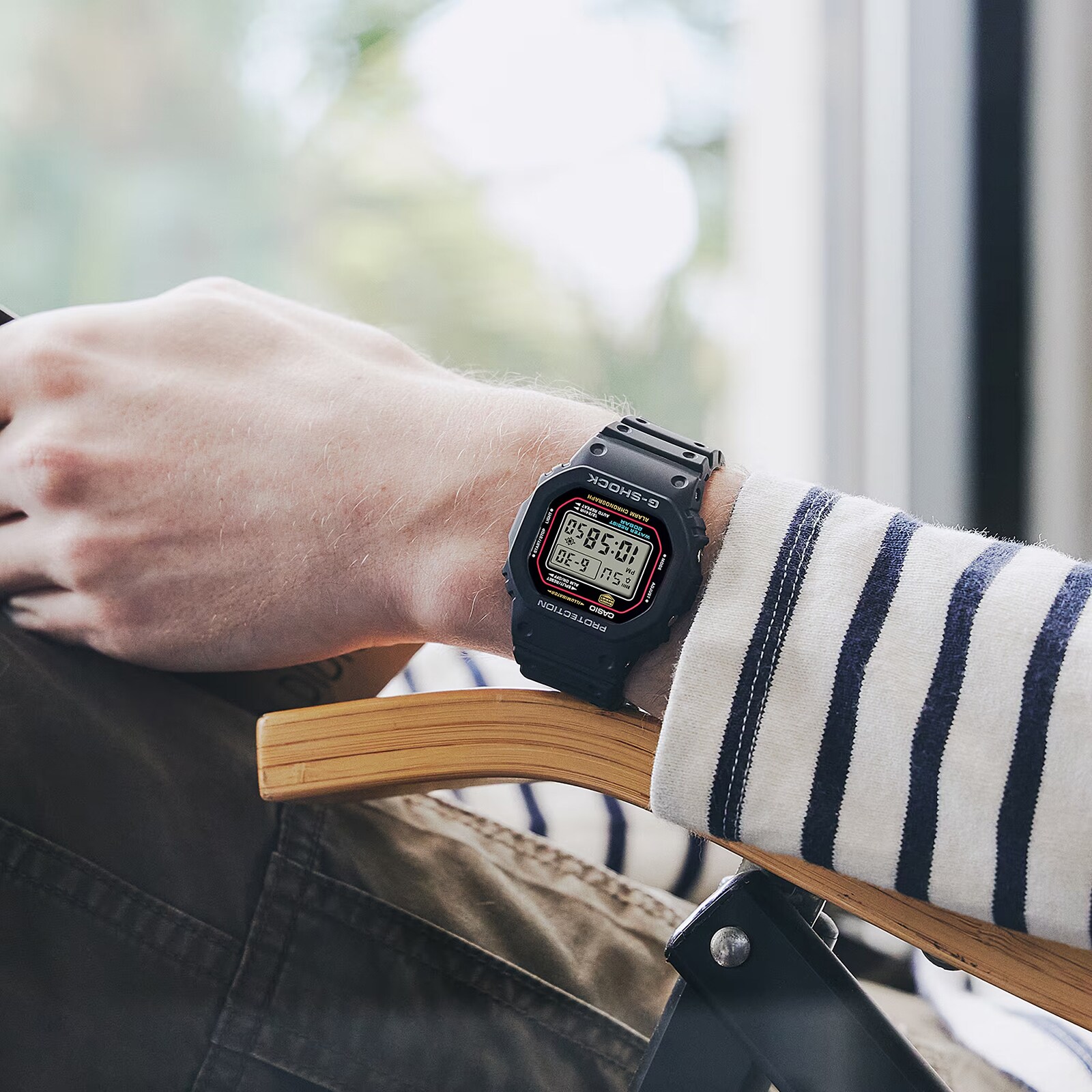 Casio G-SHOCK Classic Digital 5600 Series Resin Mens Watch Grey 48.5mm