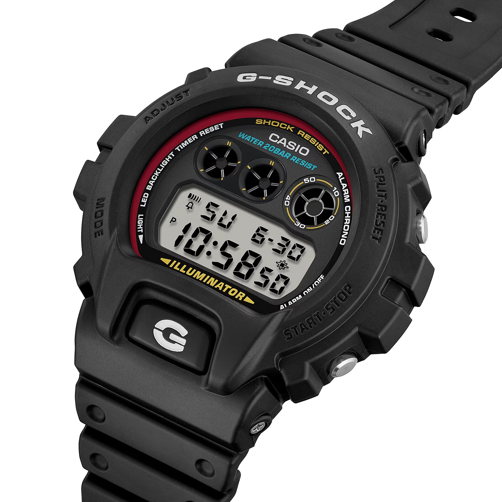 Casio G-SHOCK Digital Diver 6900 Series Resin Mens Watch Black 53mm