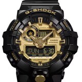 Casio G-SHOCK Analog-Digital GA-700 Series Mens Watch Black & Gold 57.5mm