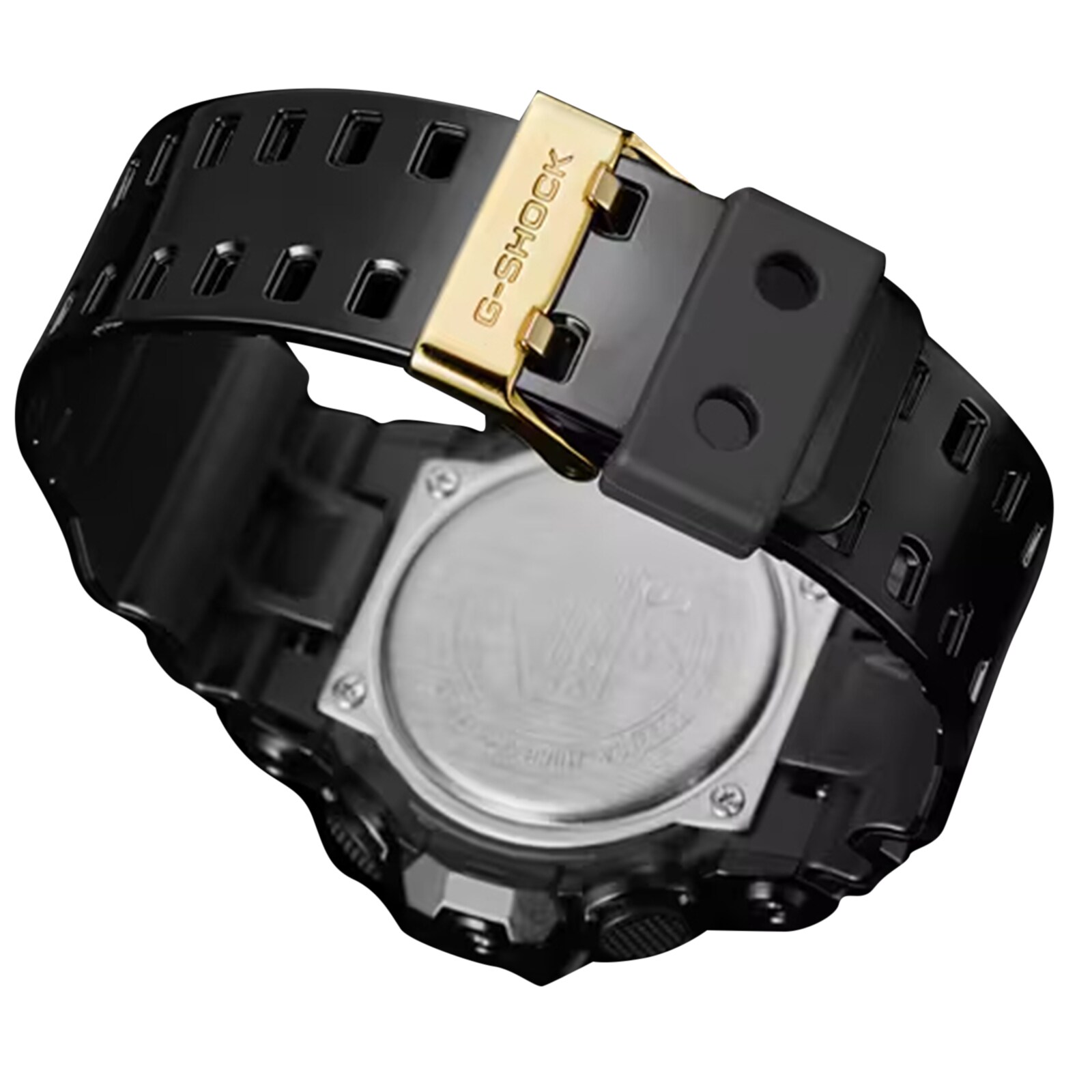 Casio G-SHOCK Analog-Digital GA-700 Series Mens Watch Black & Gold 57.5mm