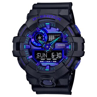 Casio G-SHOCK Analog-Digital Virtual Blue Series Resin Mens Watch 57.5mm