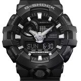 Casio G-SHOCK Analog-Digital GA-700 Series Mens Watch Black & Silver 57.5mm