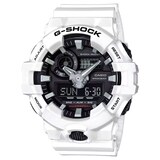 Casio G-SHOCK Analog-Digital GA-700 Series Mens Watch White-Black 57.5mm