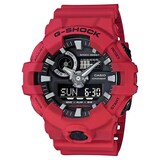 Casio G-SHOCK Analog-Digital GA-700 Series Mens Watch Red-Black 57.5mm