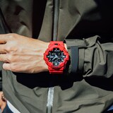 Casio G-SHOCK Analog-Digital GA-700 Series Mens Watch Red-Black 57.5mm