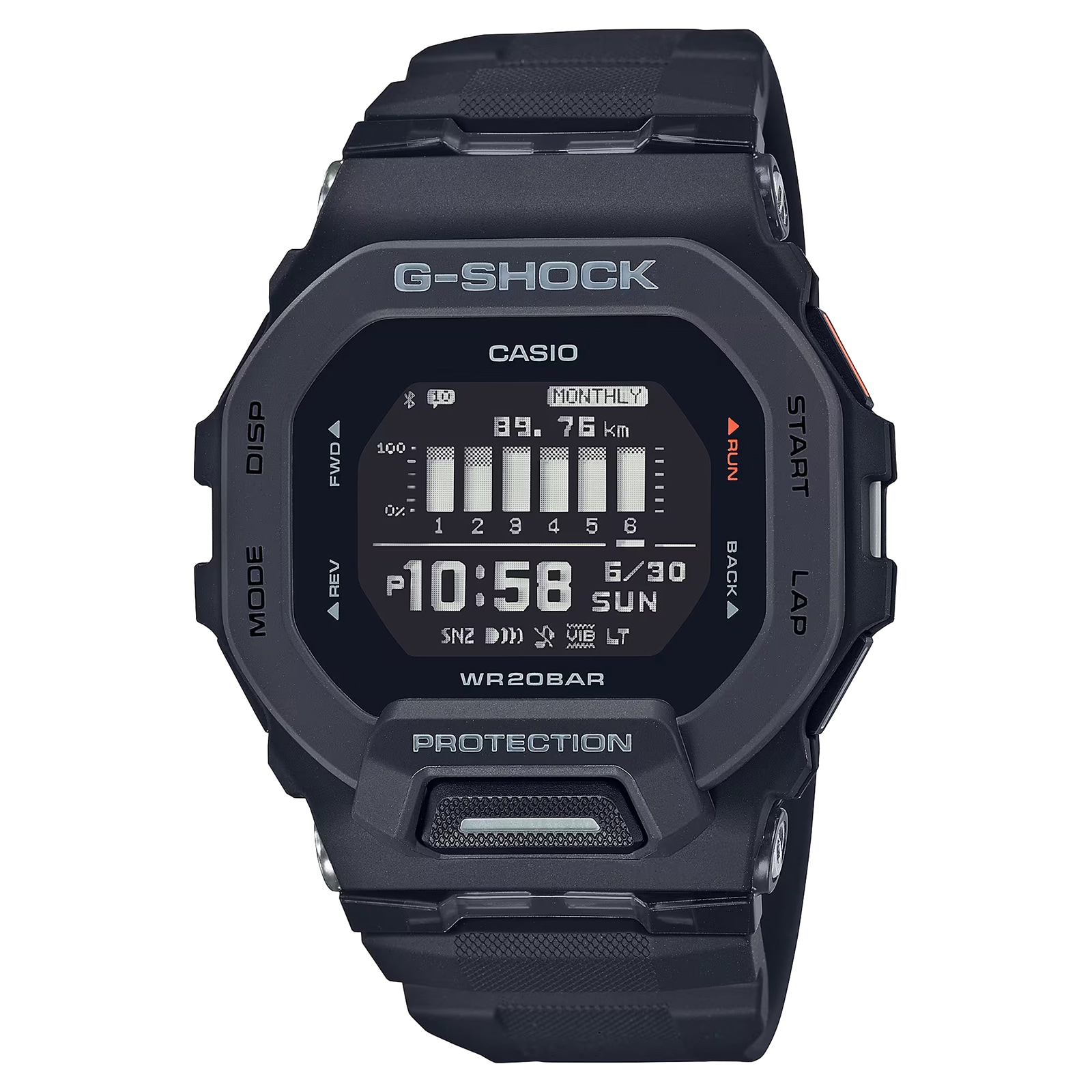 Casio G-SHOCK G-Squad GB-200 Series Digital Mens Watch Grey 48mm
