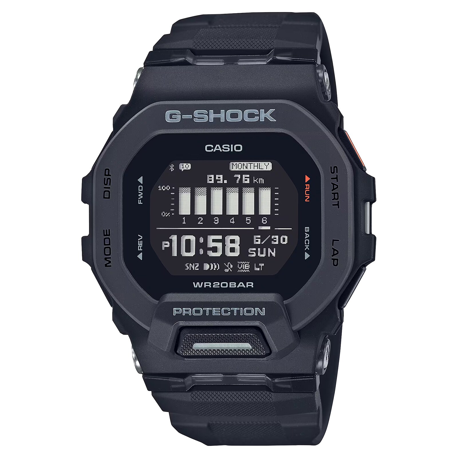 Casio G-SHOCK G-Squad GB-200 Series Digital Mens Watch Grey 48mm
