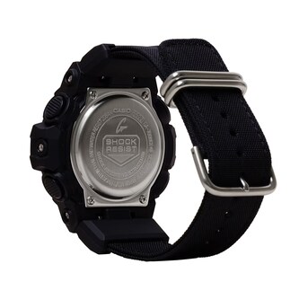 Casio G-SHOCK Analog-Digital GA-700 Series Nylon Band Mens Watch Black 57.5mm