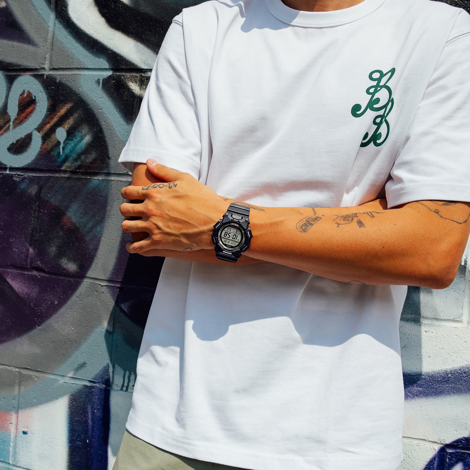 Casio G-SHOCK Digital GD-010 Series Mens Watch Grey 55mm