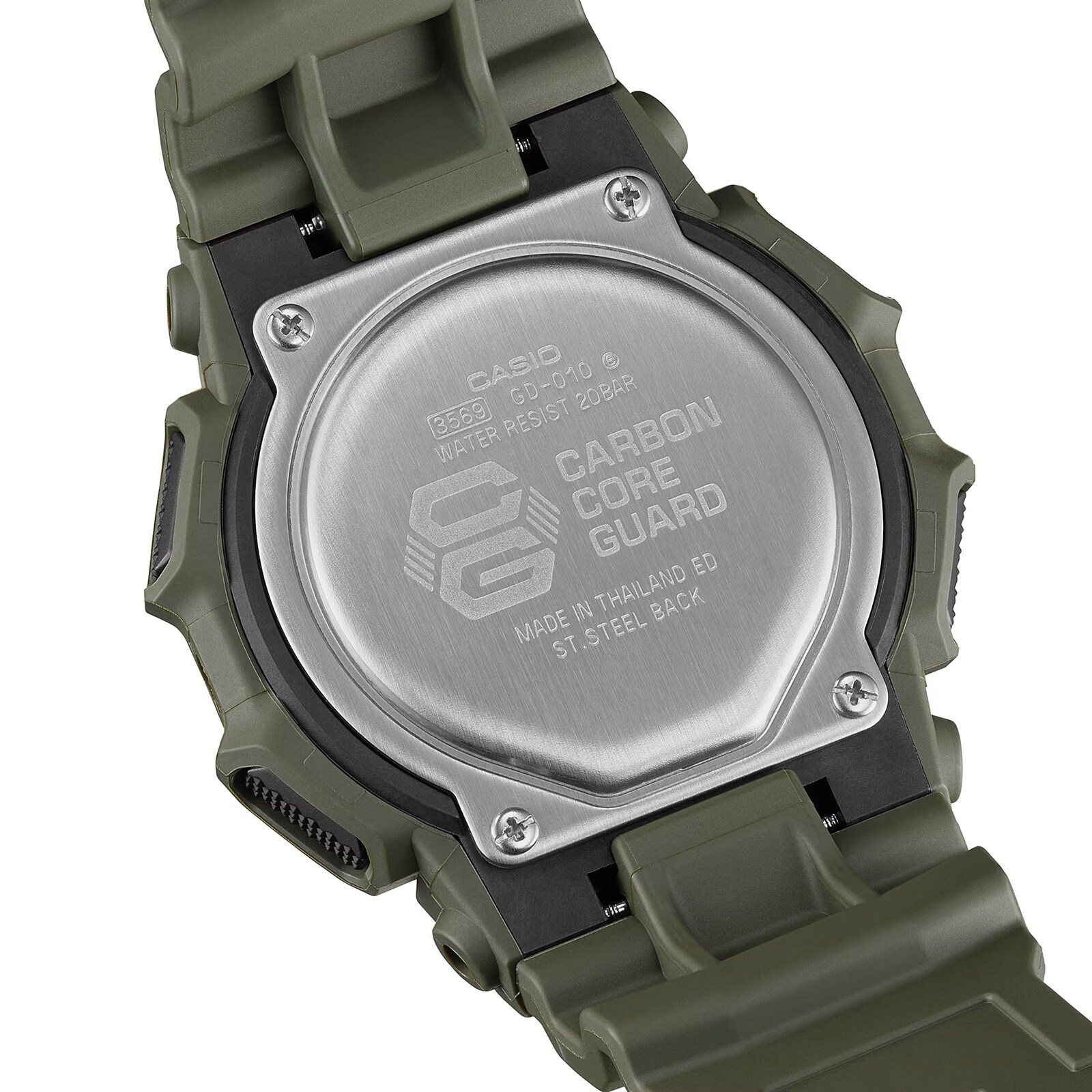 Casio G-SHOCK Digital GD-010 Series Mens Watch Green 55mm