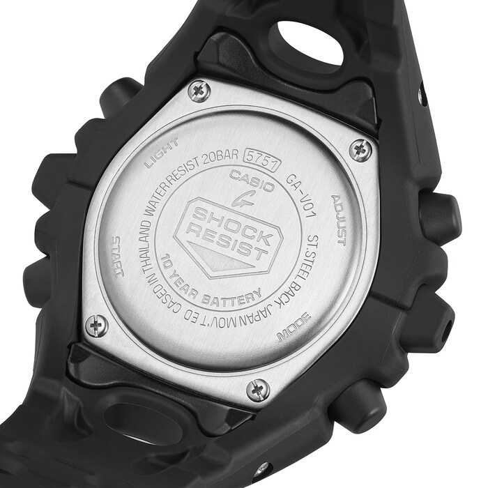 Casio G-SHOCK Analog-Digital GA-V01 Series Mens Watch Black 49mm