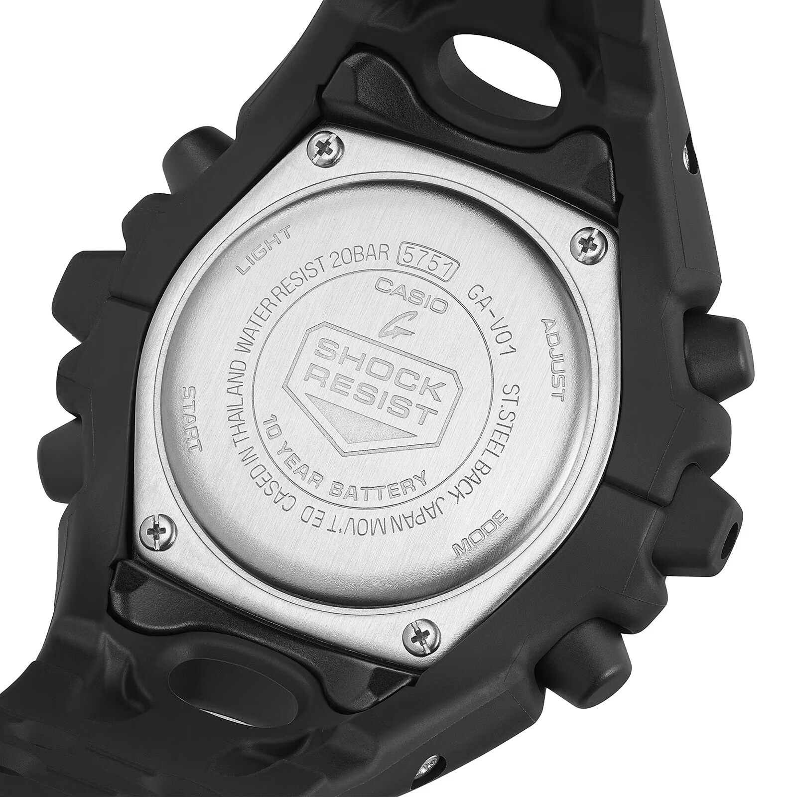 Casio G-SHOCK Analog-Digital GA-V01 Series Mens Watch Black 49mm