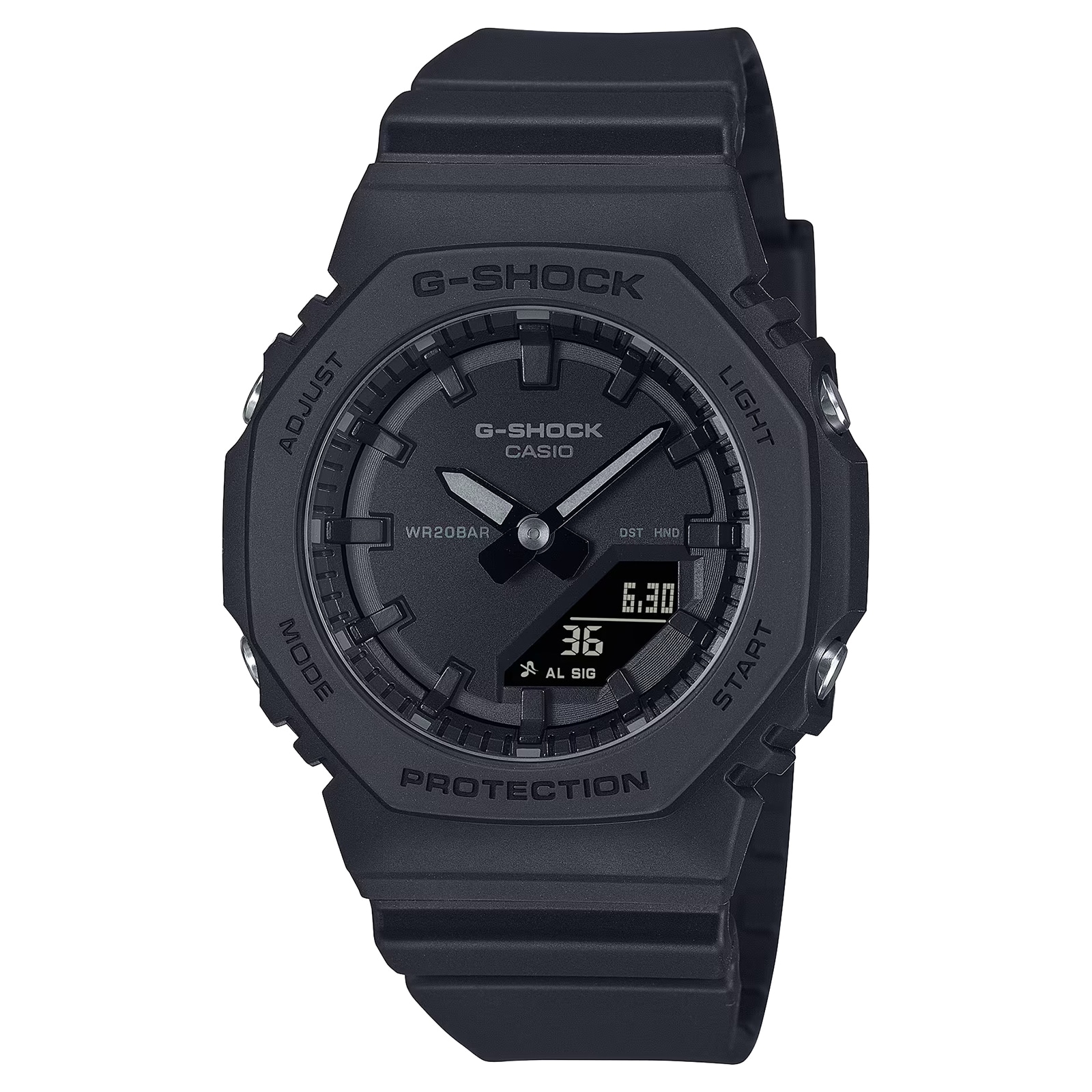 Casio G-SHOCK Analog-Digital GMA Series Ladies Watch All-Black 46mm