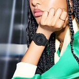 Casio G-SHOCK Analog-Digital GMA Series Ladies Watch All-Black 46mm