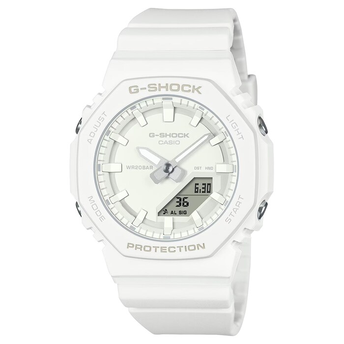 Casio G-SHOCK Analog-Digital GMA Series Ladies Watch All-White 46mm