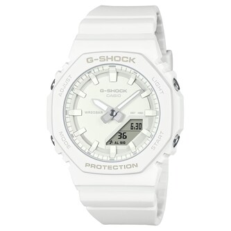 Casio G-SHOCK Analog-Digital GMA Series Ladies Watch All-White 46mm