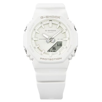 Casio G-SHOCK Analog-Digital GMA Series Ladies Watch All-White 46mm