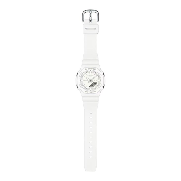 Casio G-SHOCK Analog-Digital GMA Series Ladies Watch All-White 46mm