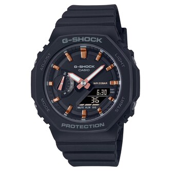 Casio G-SHOCK Analog-Digital GMA Series Ladies Watch Black & Pink 46mm