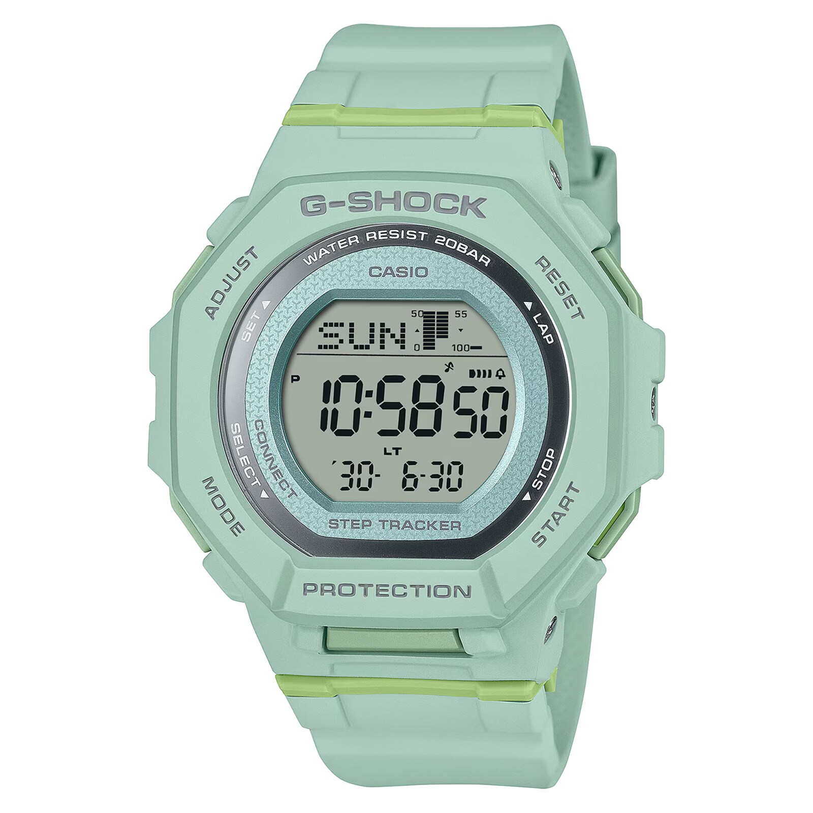 Casio G-SHOCK G-Squad GMD Series Resin Ladies Watch Green 46mm