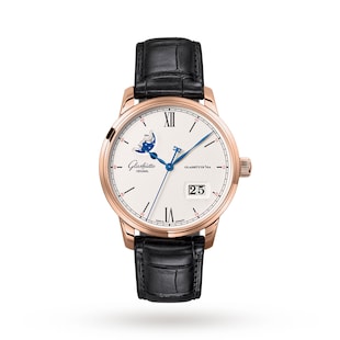 Glashutte Original Senator Excellence Panorama Date Moon Phase Mens Watch
