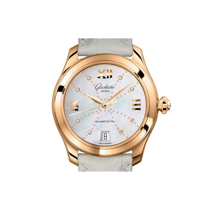 Glashutte Original Lady Serenade Rose Gold MOP Automatic Womens Watch