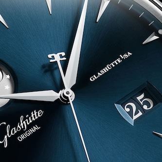 Glashutte Original Senator Excellence Panorama Date Moon Phase Mens Watch