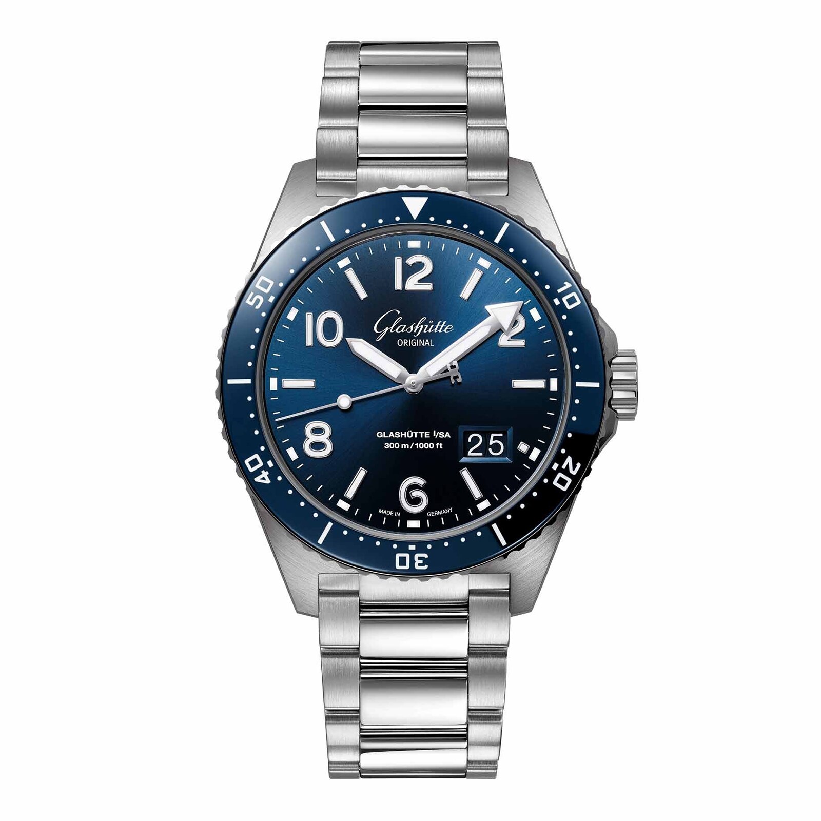 SeaQ Panorama Date 43.2mm Mens Watch Blue