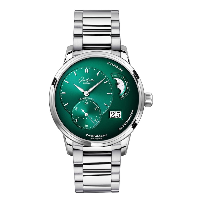 Glashutte Original PanoMaticLunar 40mm Mens Watch Green