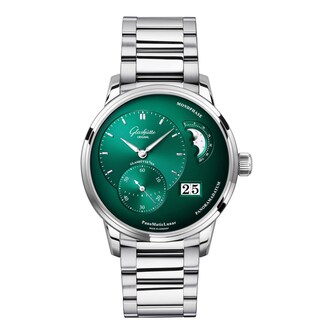 Glashutte Original PanoMaticLunar 40mm Mens Watch Green Glashutte Original PanoMaticLunar 40mm Mens Watch Green