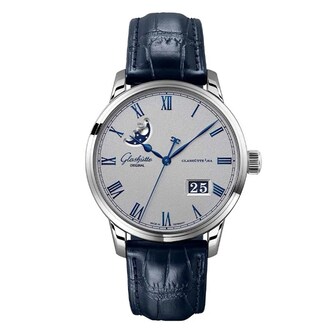 Glashutte Original Senator Exellence Panorama Date Moon Phase 40mm Mens Watch Grey Glashutte Original Senator Exellence Panorama Date Moon Phase 40mm Mens Watch Grey