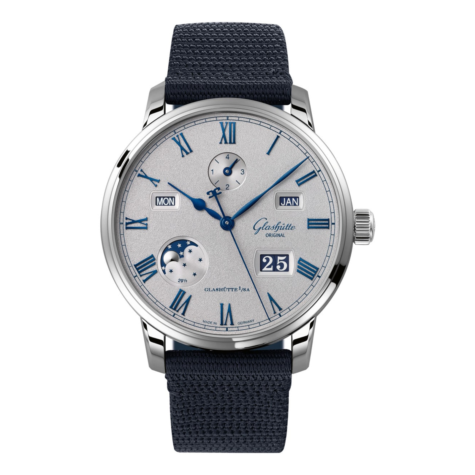 Glashutte Original Senator Excellence Perpetual Calendar 42mm Mens Watch Silver Glashutte Original Senator Excellence Perpetual Calendar 42mm Mens Watch Silver
