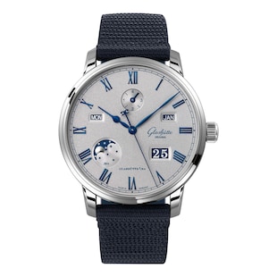 Glashutte Original Senator Excellence Perpetual Calendar 42mm Mens Watch Silver