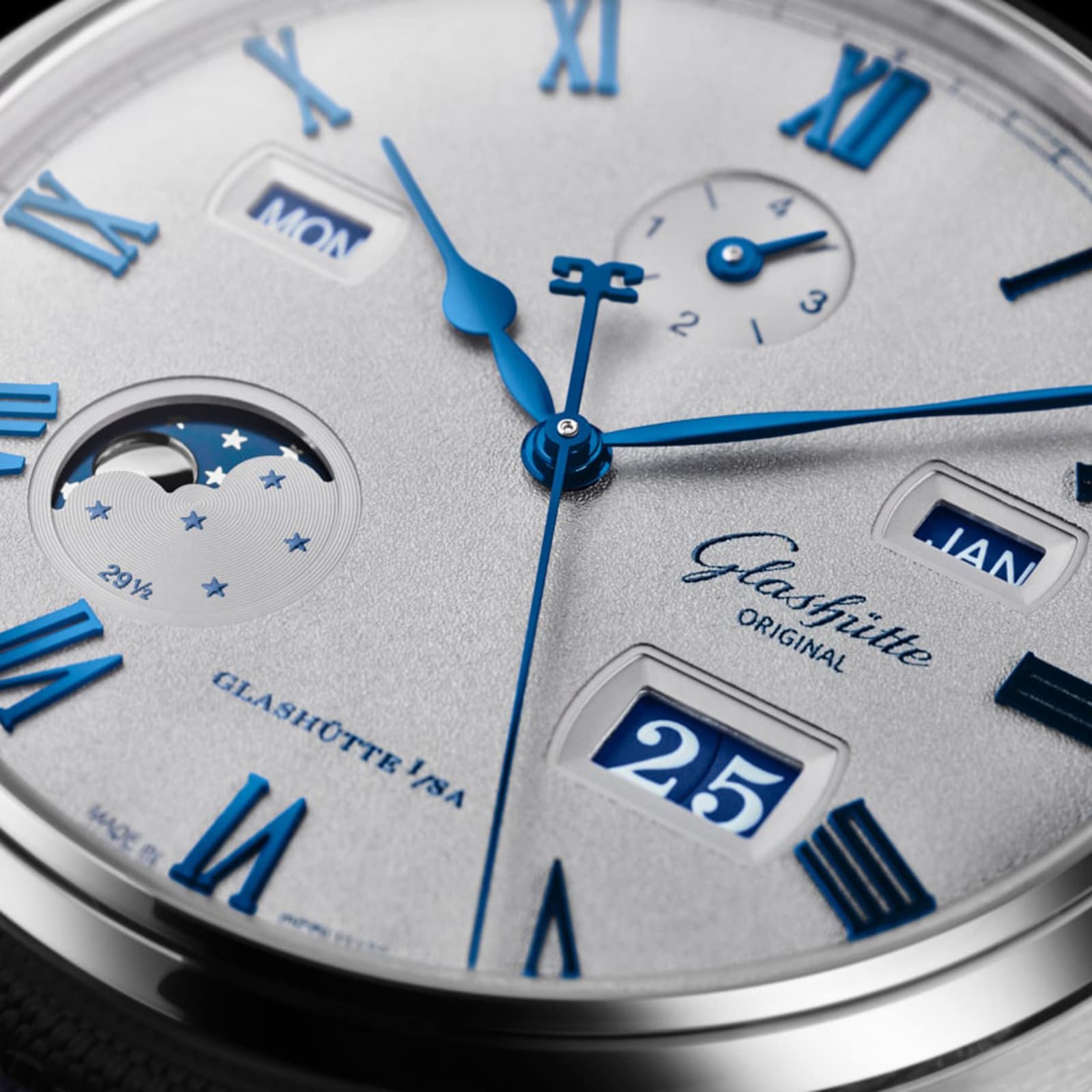 Glashutte Original Senator Excellence Perpetual Calendar 42mm Mens Watch Silver Glashutte Original Senator Excellence Perpetual Calendar 42mm Mens Watch Silver