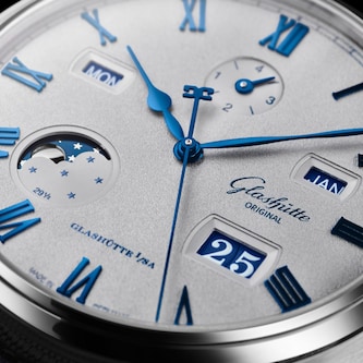 Glashutte Original Senator Excellence Perpetual Calendar 42mm Mens Watch Silver Glashutte Original Senator Excellence Perpetual Calendar 42mm Mens Watch Silver