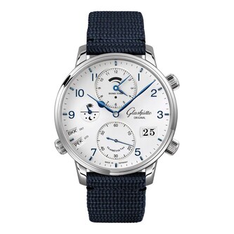 Glashutte Original Senator Cosmopolite 44mm Mens Watch White Glashutte Original Senator Cosmopolite 44mm Mens Watch White