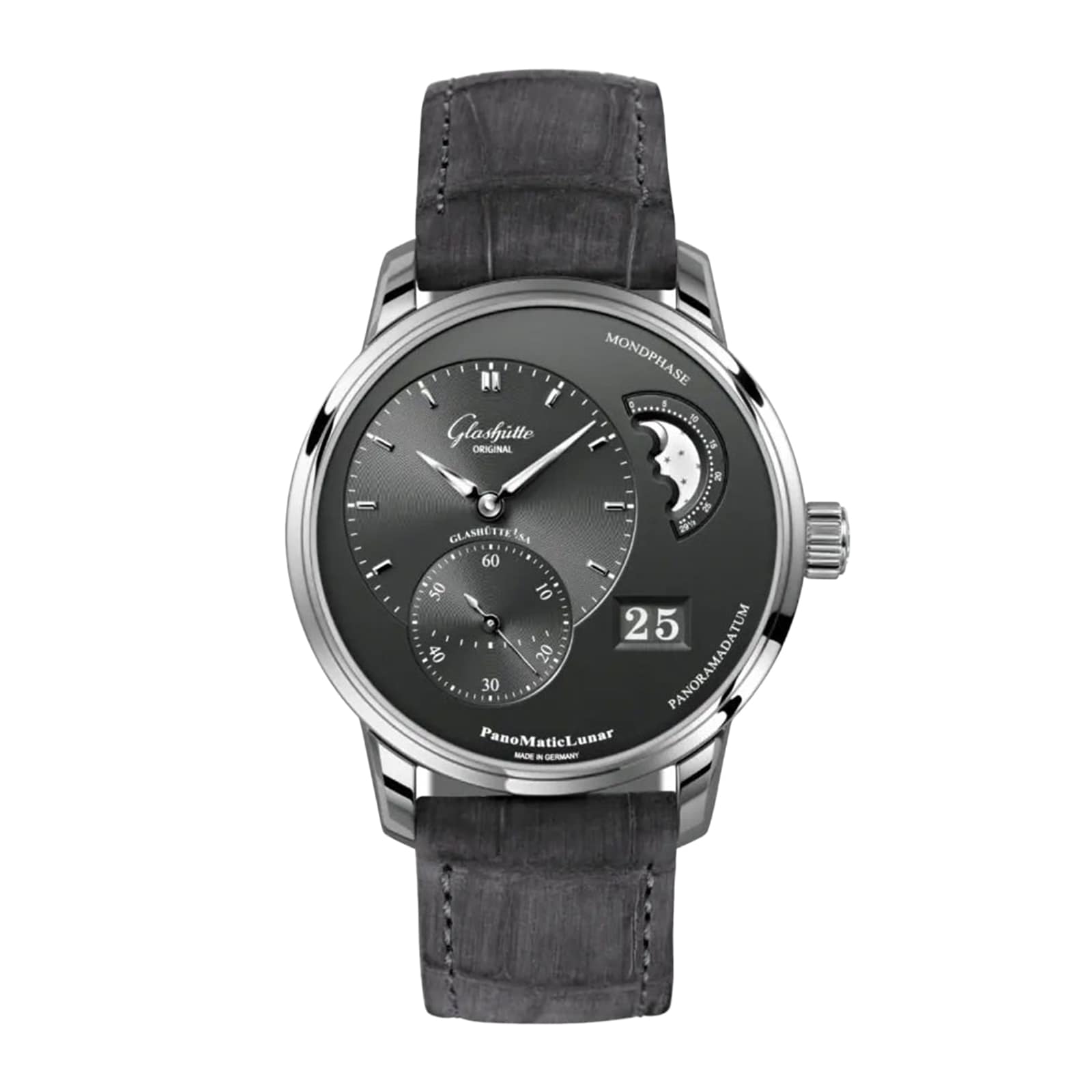 PanoMaticLunar 40mm Mens Watch Grey