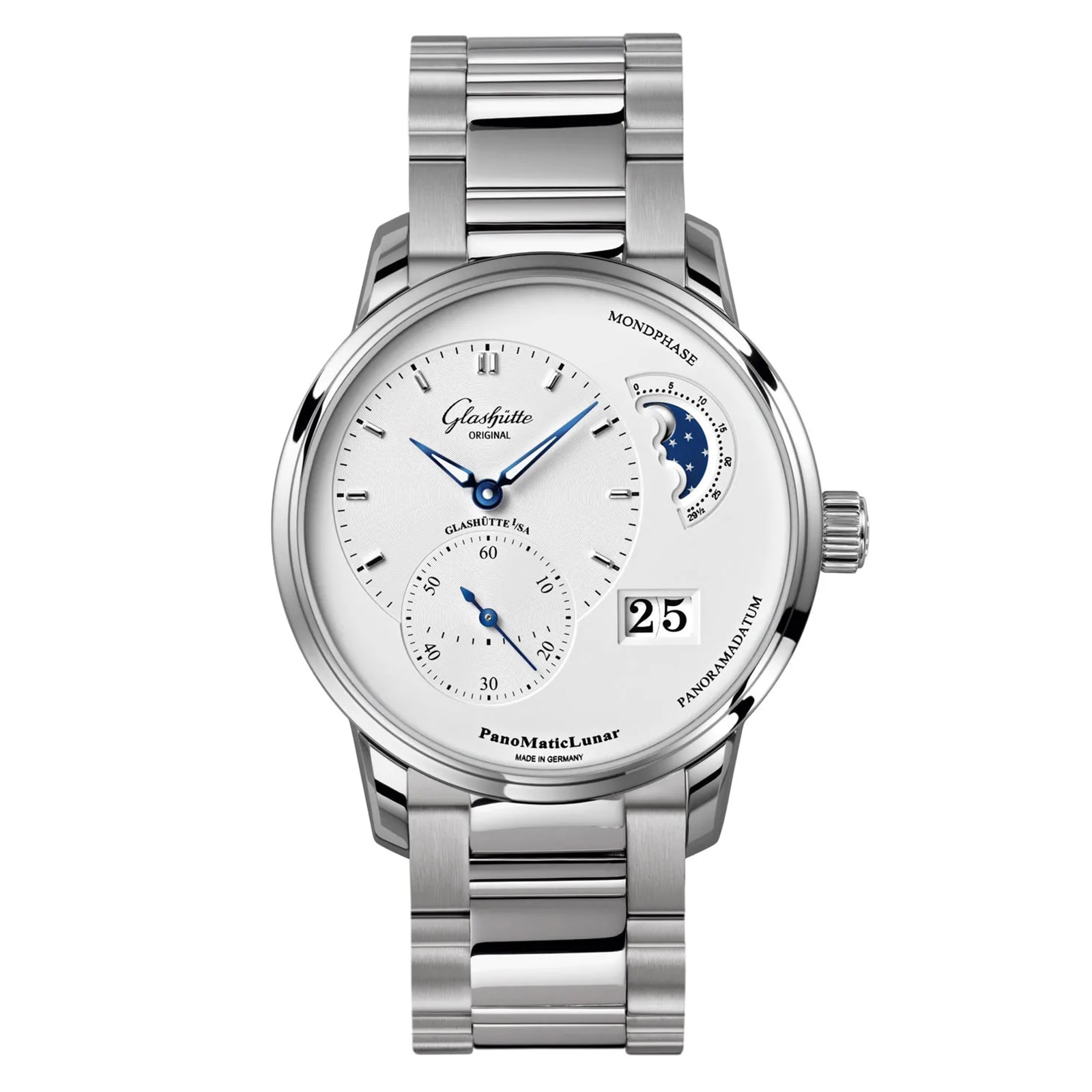 Glashutte Original PanoMaticLunar 40mm Mens Watch White