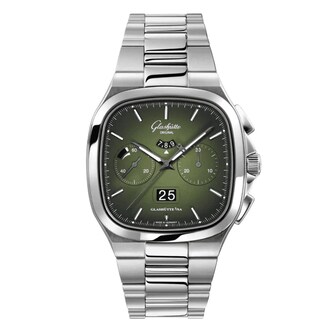 Glashutte Original Vintage Seventies Chronograph Panorama Date 40mm Mens Watch - Stainless Steel Strap Glashutte Original Vintage Seventies Chronograph Panorama Date 40mm Mens Watch - Stainless Steel Strap