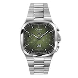 Glashutte Original Vintage Seventies Chronograph Panorama Date 40mm Mens Watch - Stainless Steel Strap